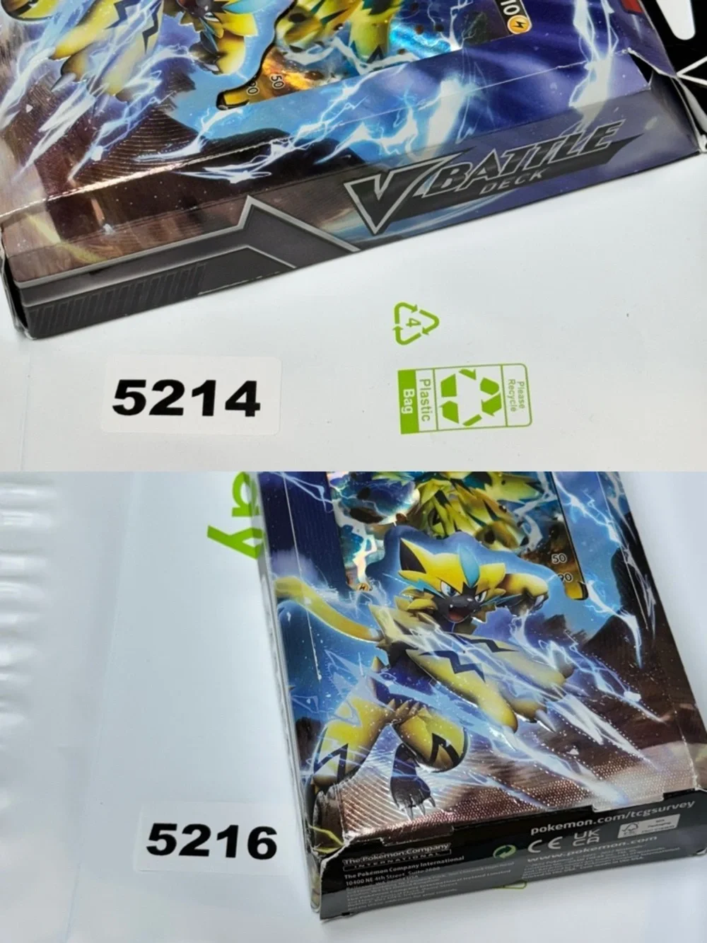 Pokémon TCG Zeraora V Battle Deck Lot of 2 Factory Sealed New Starter Deck